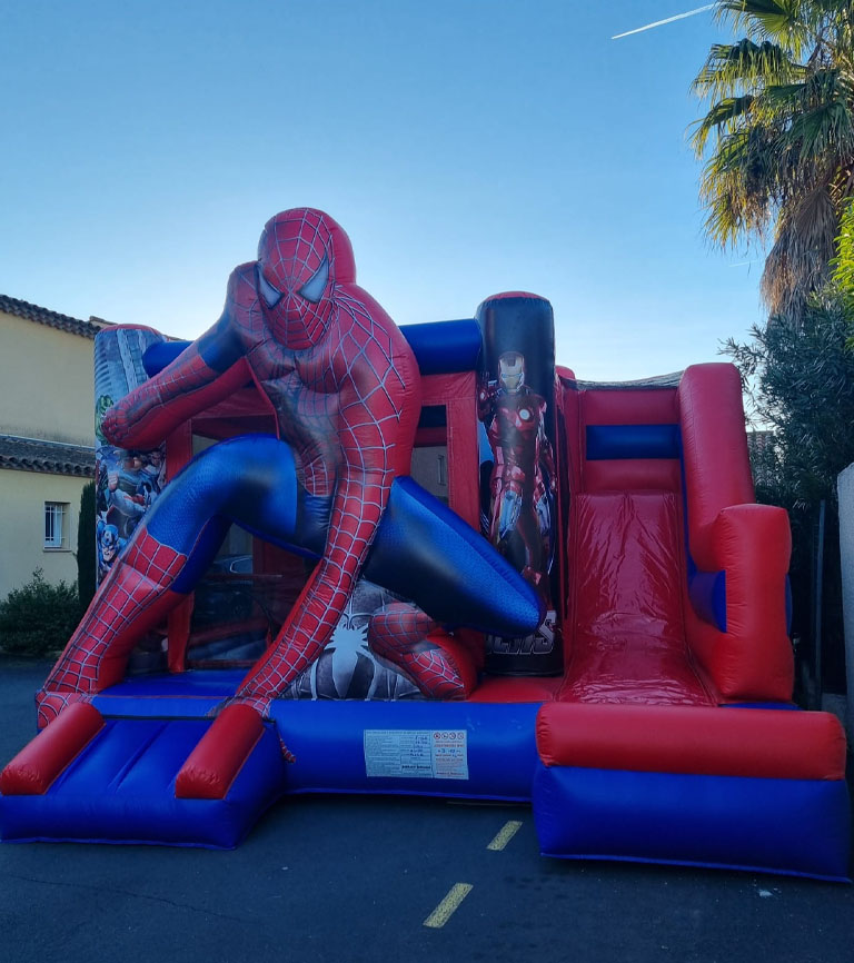 Structure gonflable Combo Spiderman